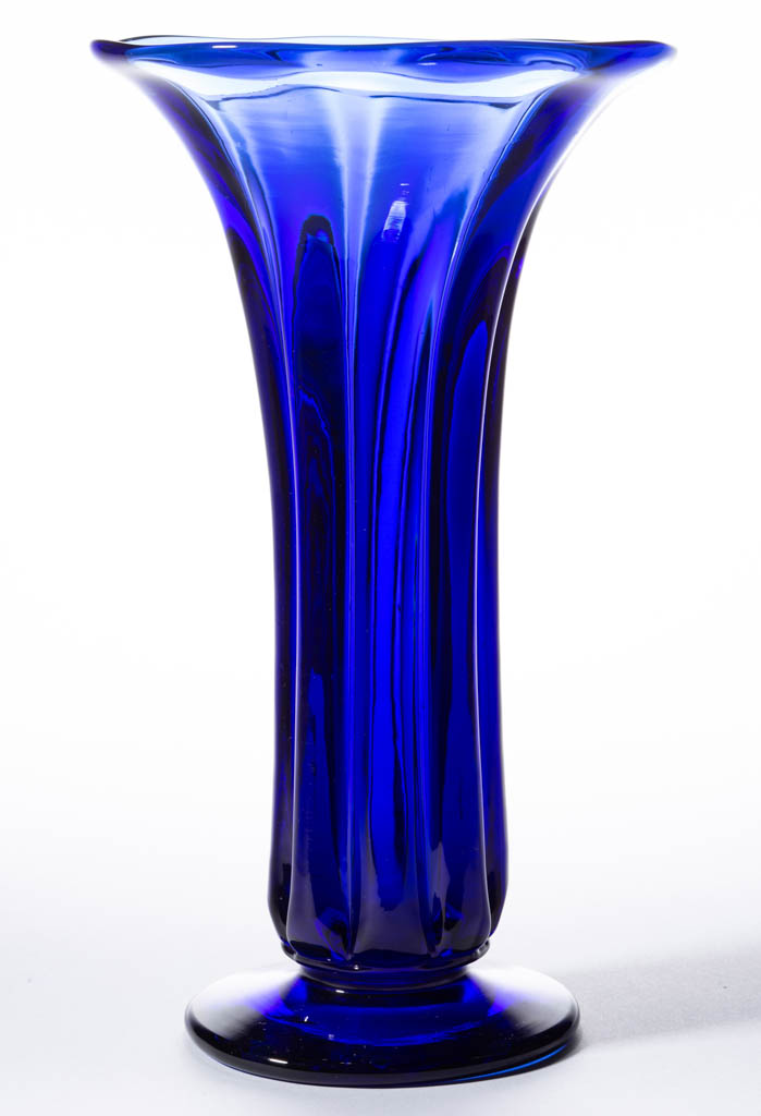 PILLARMOLDED LARGE FOOTED VASE Jeffrey S. Evans & Associates