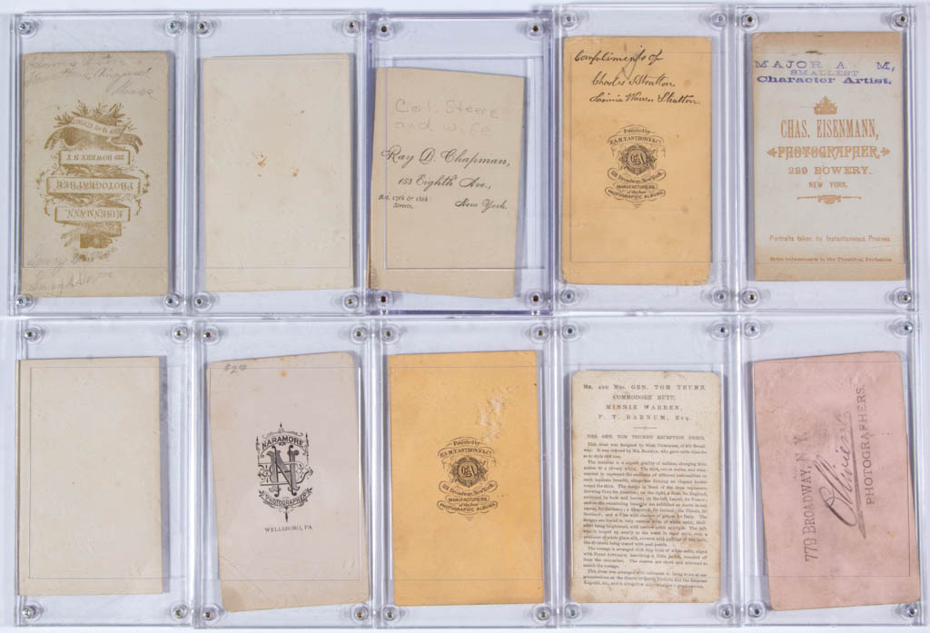 CIRCUS / SIDESHOW PERFORMER CARTES DE VISITE, LOT OF 20