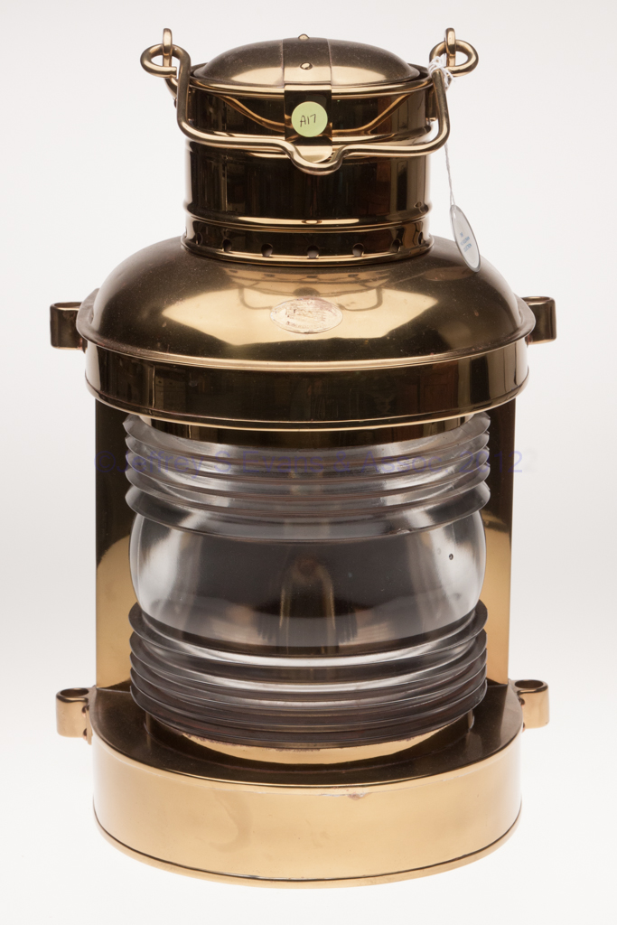 DIETZ "KING" FIRE DEPARTMENT BRASS HOT BLAST TUBULAR LANTERN WITH