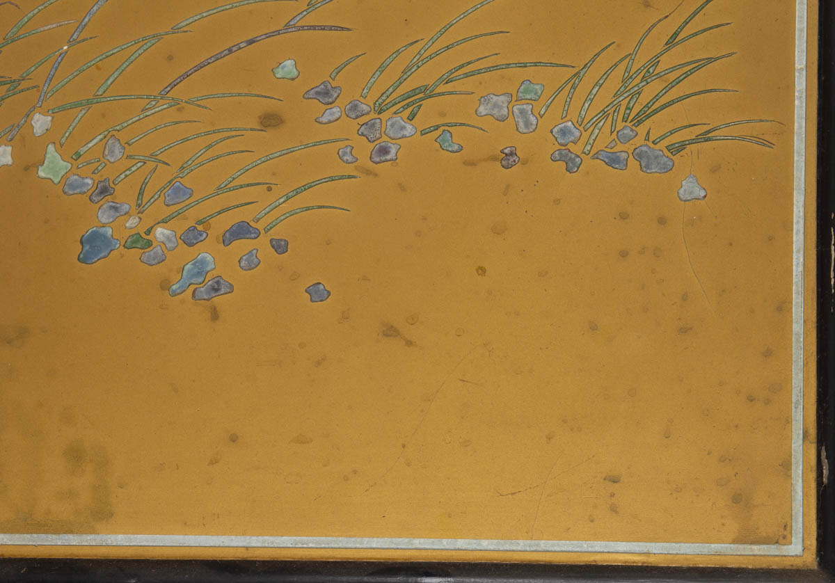 CHINESE LACQUERED WALL HANGING / PANEL