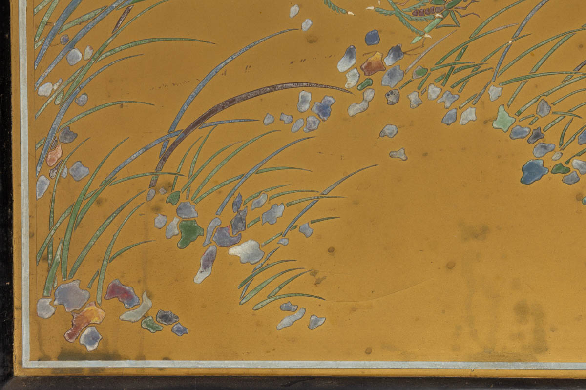 CHINESE LACQUERED WALL HANGING / PANEL