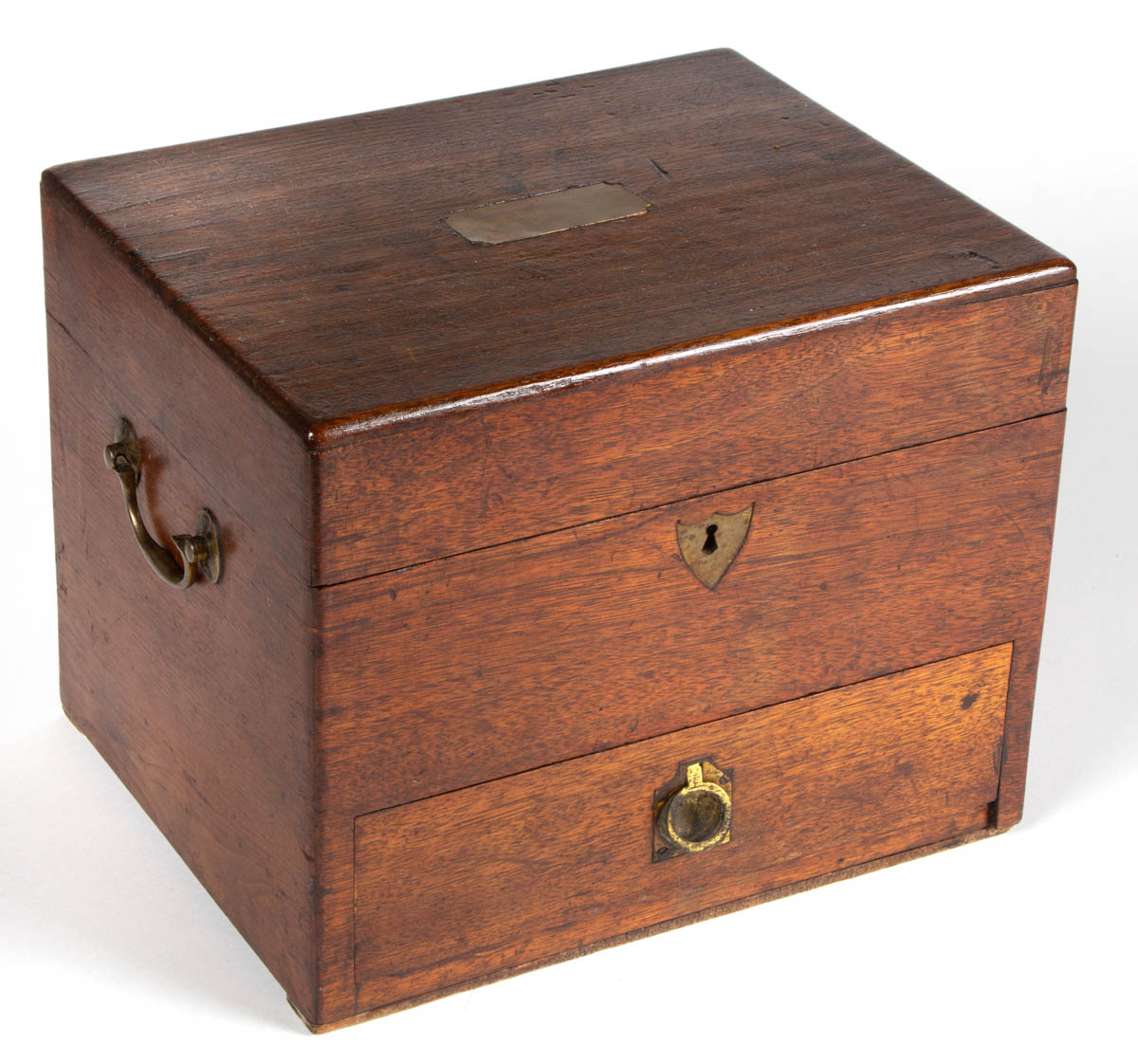 ENGLISH MAHOGANY NAUTICAL MEDICINE / SPECIMEN BOX