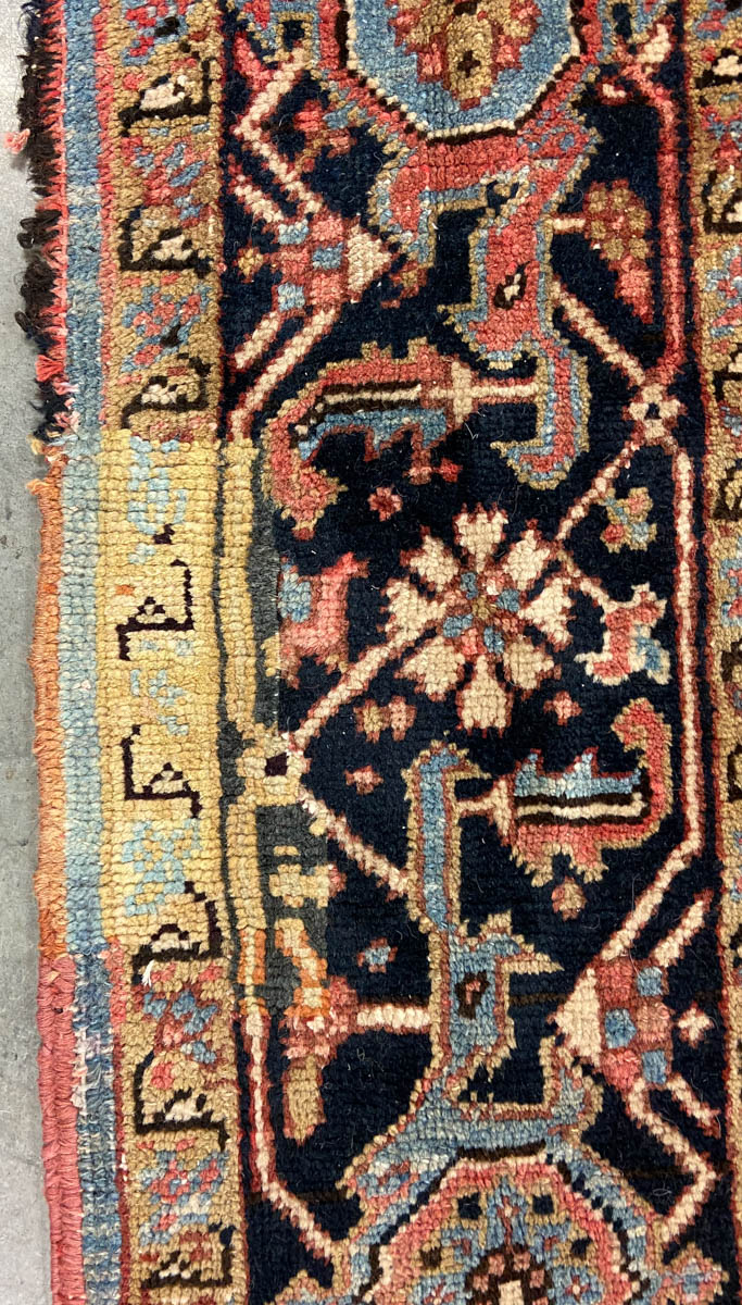 ANTIQUE PERSIAN HERIZ ROOM-SIZE ORIENTAL RUG / CARPET